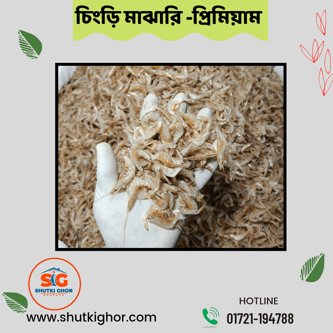 চিংড়ি শুটকি (মাঝারি)